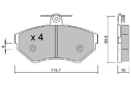 Запчасти для ТО AISIN для VW CADDY II Variant (9K9B) 1.4
